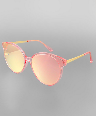 Golden Stella Wing Shaped Clear Sunglasses