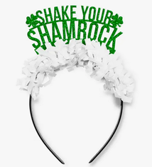 Festive Gal Shake Your Shamrock St. Patricks Day Party Headband