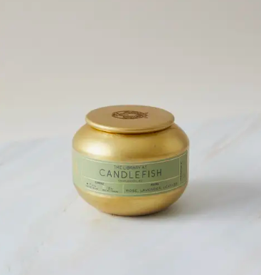 Candlefish No. 40 Gold Tin Candle 7.5 oz