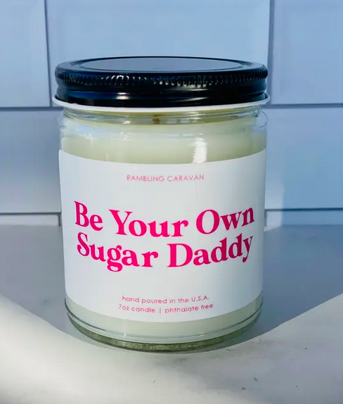 Rambling Caravan Be Your Own Sugar Daddy Candle