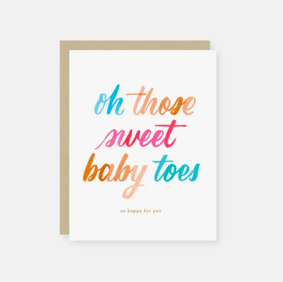 2021 Co. Oh Those Baby Toes Baby Card