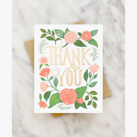 2021 Co. Floral Thank You Card