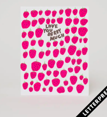 Egg Press Love You Berry Much Card