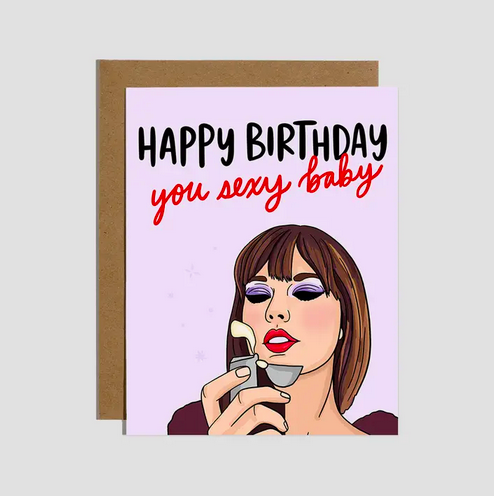 Brittany Paige Taylor Sexy Baby Birthday Card