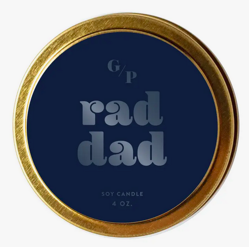 GP Candle Co. Rad Dad Tin Candle