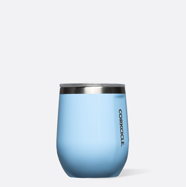 12 oz Stemless in Powder Blue from Corkcicle, Wine Glass