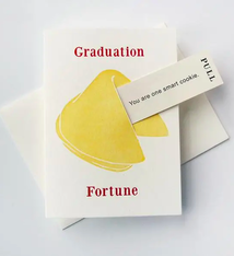 Steel Petal Press Graduation Smart Cookie Fortune Cookie Card