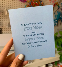 Good Letters Design I Can't Fix This Card