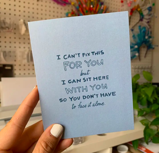 Good Letters Design I Can't Fix This Card