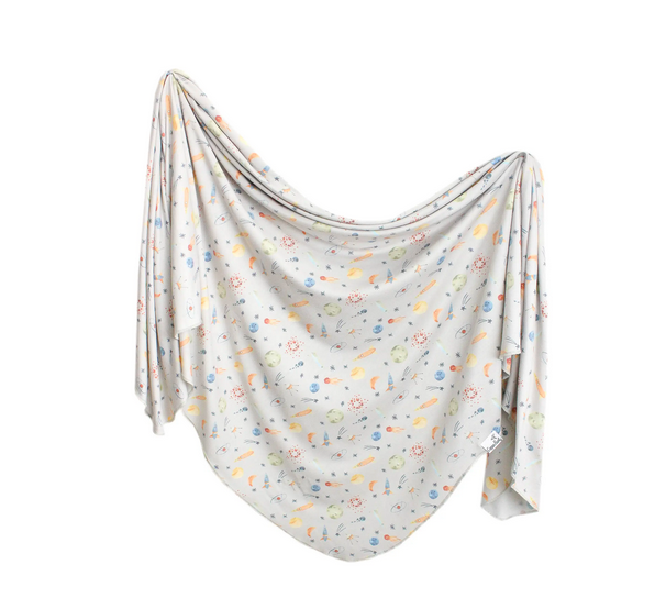 Copper Pearl Knit Swaddle Blanket Cosmos