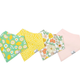 Copper Pearl Bandana Bib Set Lemon