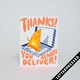 Egg Press Always Deliver Thank You Card