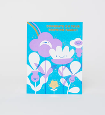 Egg Press Flower Baby Card