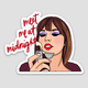 Brittany Paige Meet Me At Midnight Sticker