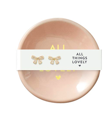 Creative Brands Ceramic Ring Dish & Earrings - All Things Lovely