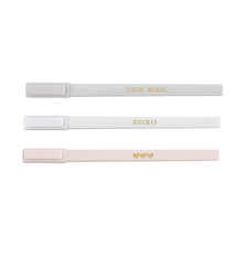 Creative Brands Boxed Pen Set - The Mrs/XO/Hearts