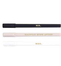 Creative Brands Boxed Pen Set - Mr/Mrs/Ever After