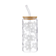 Creative Brands Glass Cold Brew Tumbler - White Floral