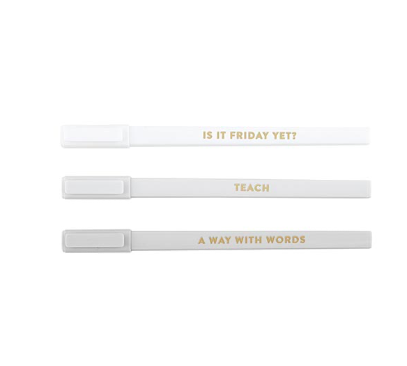 Creative Brands Boxed Pen Set - Teach