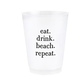 Creative Brands Frost Cups - Eat. Drink. Beach. Repeat.