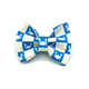 Banjo's Bows Checkered Blue Crab Dog Bow Tie