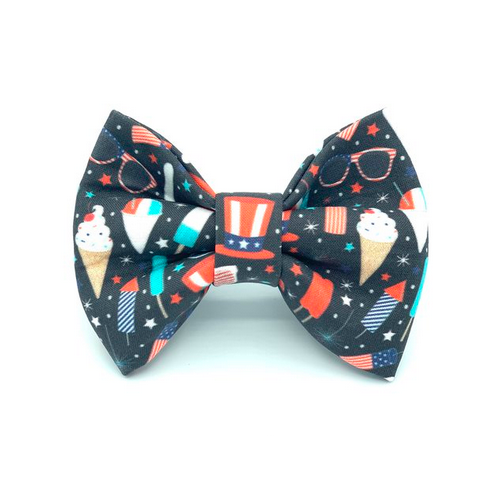 Banjo's Bows Fourth Of July Party Dog Bow Tie