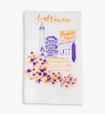 Tiny Dog Press Baltimore Maryland City Love Tea Towel