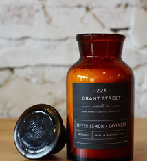 Grant Street Candle Co. Meyer Lemon + Lavender 16 oz Apothecary Jar Candle