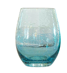 Creative Brands Seeded Wine Glass - Blue