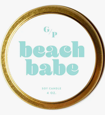 GP Candle Co. Beach Babe Tin Candle