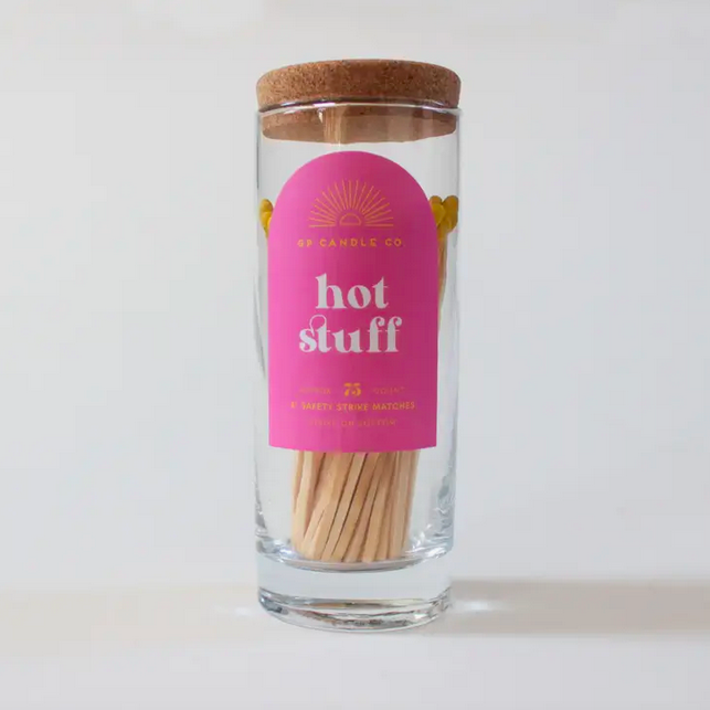 GP Candle Co. Hot Stuff Match Jar - 4" Matches