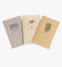 Tiny Dog Press Baltimore Landmarks Letterpress Mini-Notebook - Neutral