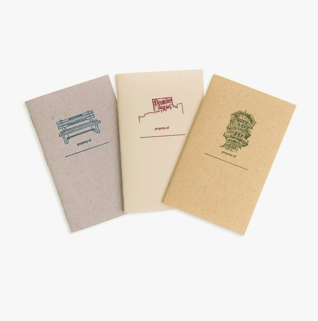 Tiny Dog Press Baltimore Landmarks Letterpress Mini-Notebook - Neutral