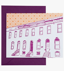 Tiny Dog Press Baltimore Row House Card