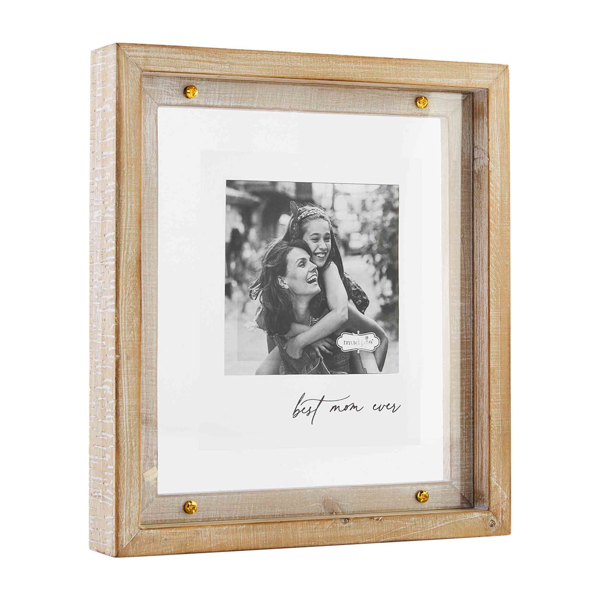 Mud Pie Best Mom Ever Brass Screw Frame