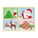 Mud Pie CHRISTMAS 4-IN-1 PUZZLES