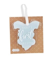 Mud Pie BLUE BABY'S FIRST CHRISTMAS ORNAMENT
