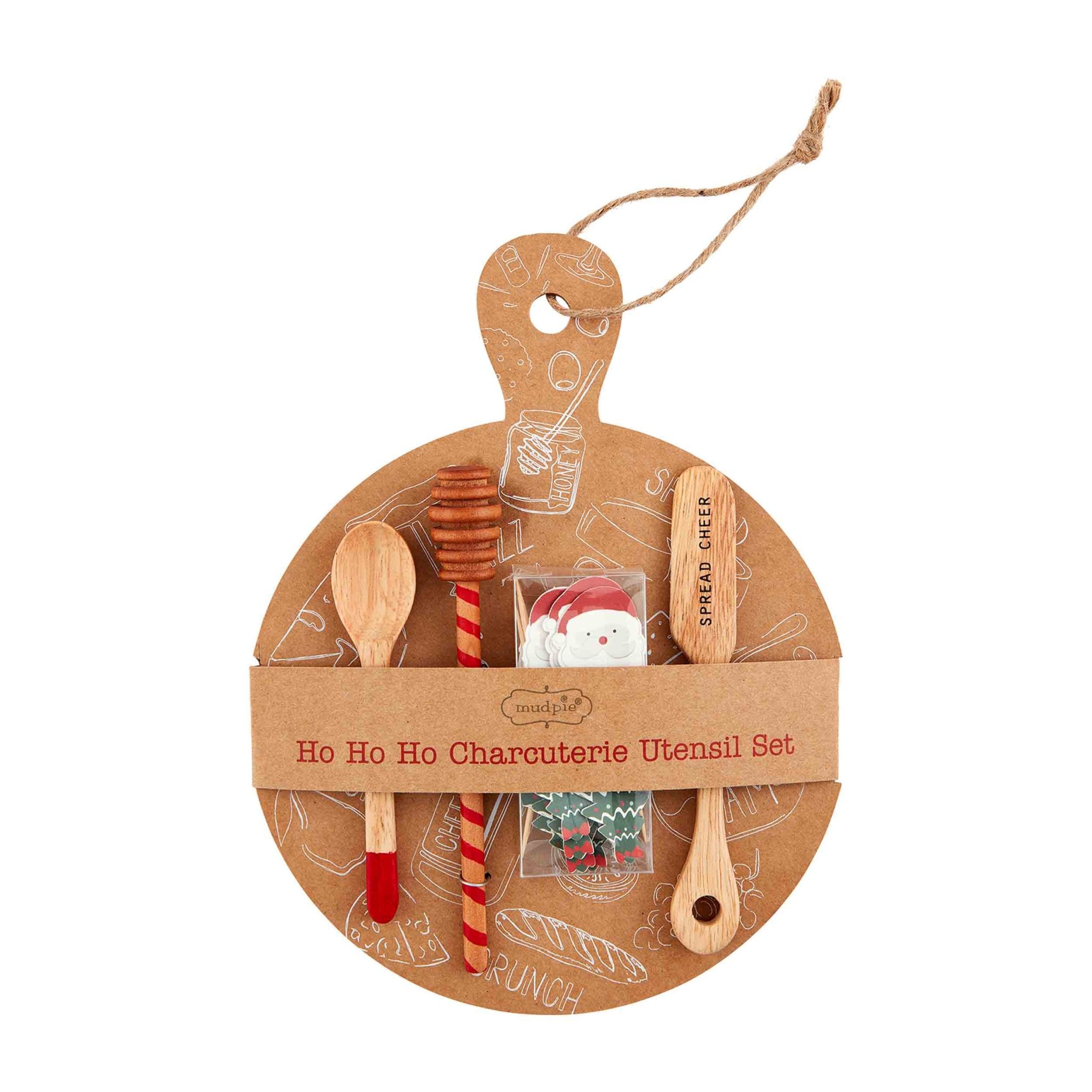 Mud Pie CHRISTMAS CHARCUTERIE UTENSIL SET