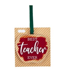 Mud Pie BEST TEACHER EVER ORNAMENT