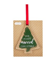 Mud Pie FIRST MARRIED CHRISTMAS ORNAMENT