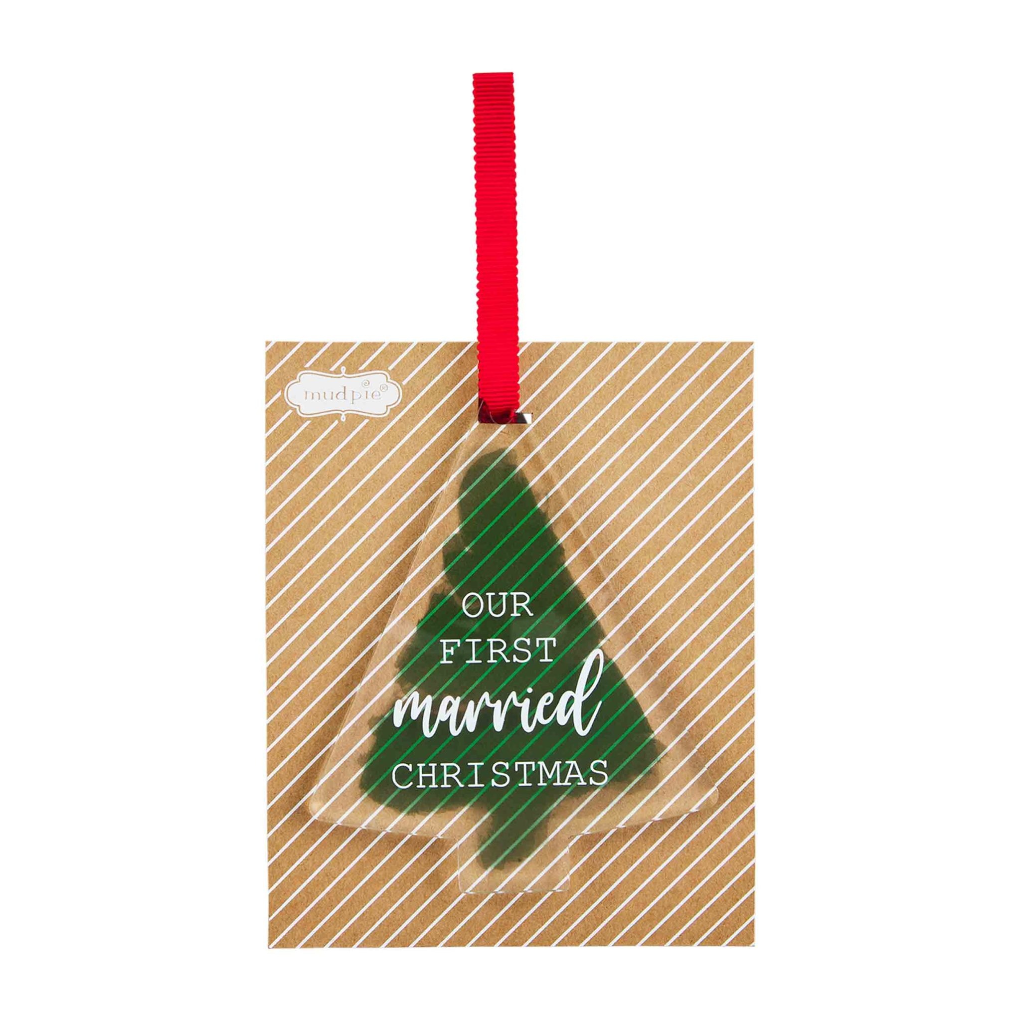 Mud Pie FIRST MARRIED CHRISTMAS ORNAMENT