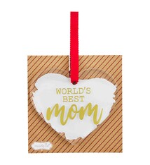 Mud Pie WORLD'S BEST MOM ORNAMENT