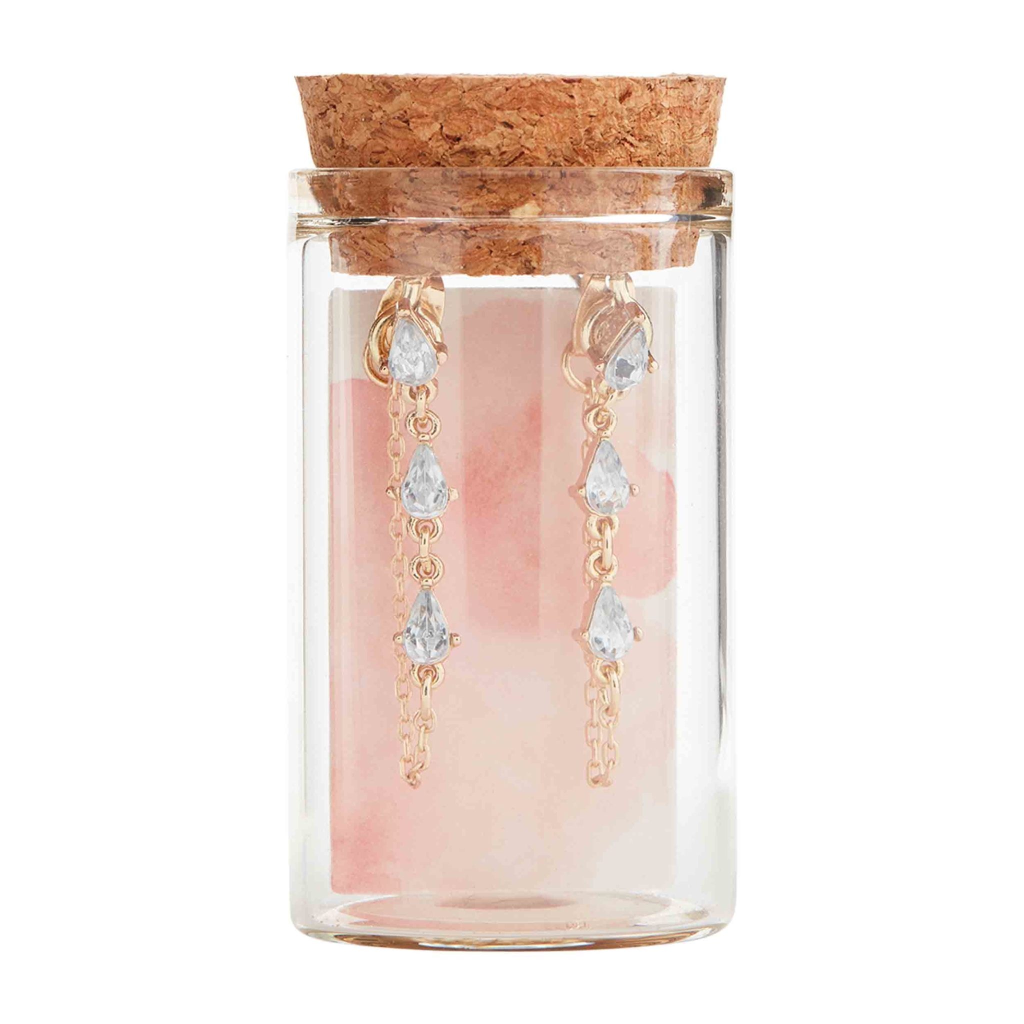 Mud Pie GLASS JAR EARRINGS