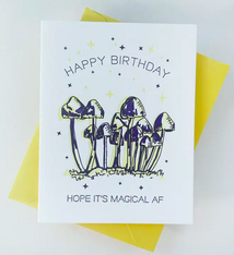 Steel Petal Press Magical Mushroom Birthday Card