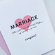 Steel Petal Press Marriage Optimism Congrats Card