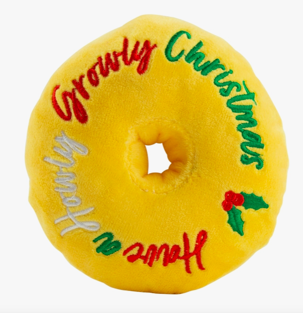 Haute Diggity Dog Puppermint Donut Christmas Dog Toy