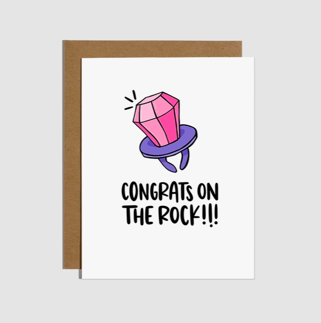Brittany Paige Candy Ring Lollipop Engagement Card