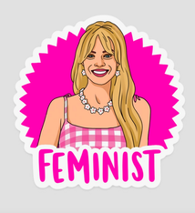Brittany Paige Feminist Doll Sticker