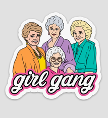 Brittany Paige Girl Gang Golden Sticker