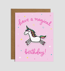 Brittany Paige Magical Birthday Unicorn Sticker Card